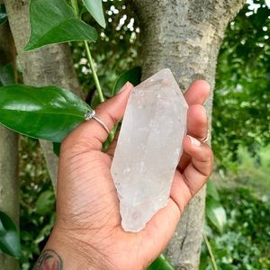 Large Clear Quartz Point | Meditation Natural Crystal Stone | Home Decor Gift